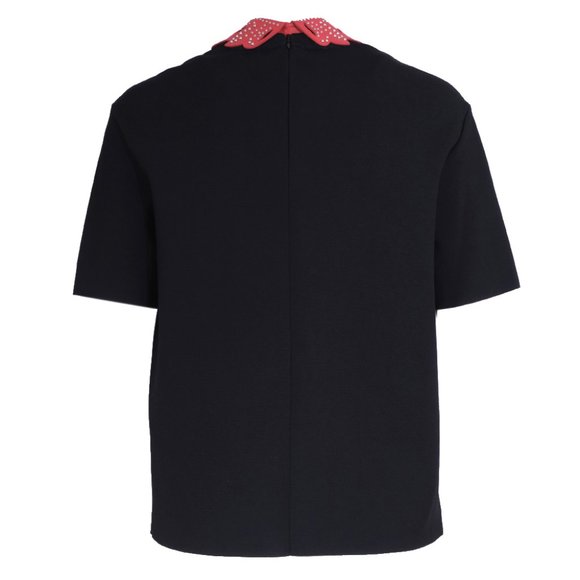 Valentino top with leather collar - Picture 8 of 10